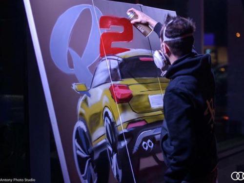 Animation graff voiture soiree audi rs3 q2 by bam